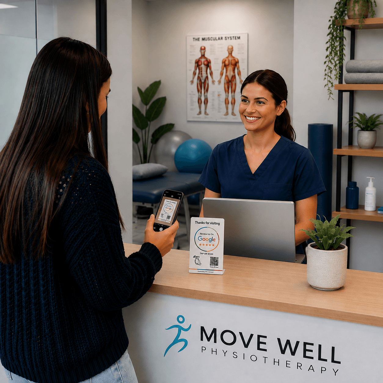 Clinic Google Review Stand